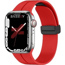 Sneezy Apple Watch 38MM 40MM 41MM Seri 1 2 3 4 5 6 7 8 Se Uyumlu Coastal Manyetik Tokalı Silikon Kordon