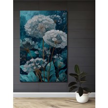 Teona Ahşap Rüya Gibi Yağlı Boya Görünümlü Papatyalar Ahşap Dekoratif Tablo Dikdörtgen Tablo