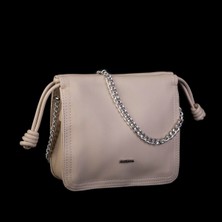 Ada Çanta Kırtasiye Kadın Zincirli Büzmeli Çıtçıtlı Omuz ve Çapraz Çanta