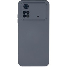 Xiaomi Poco M4 Pro 4g Kılıf Nano Içi Kadife Silikon - Gri - FKU4038-4982
