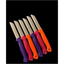 Solingen simli delikli Renkli Meyve Bıçağı 6 ‘lı