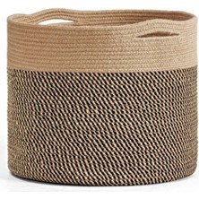 Jüt Hasır Sepet Düzenleyici Oyuncak Çamaşır Sepeti