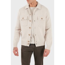 Gran Sasso % 100 Yün Regular Fit Düğmeli Cepli Örme Ceket Erkek Ceket 13109 25079 054