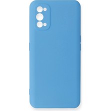 Realme 7 Pro Kılıf Nano Içi Kadife Silikon - Mavi - FKU8589-1619