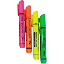 Fosforlu Kalem Penmark Yuvarlak Gövde Ecoplus Pembe Koridor Kırtasiye