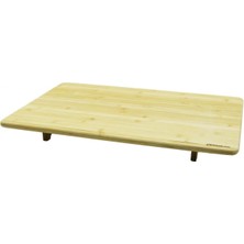 Marsilyan Ahşap Bambu Kesme Tahtası Kesim Panosu  Ayaklı Sofra  40X60X7CM (K95)