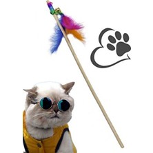 Retroavm Kedi Oyun Oltası Tüylü Zilli