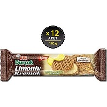 Eti Burçak Limonlu Kremalı Yulaflı Bisküvi 100 G x 12 Adet
