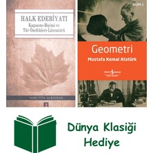 Kapı Yayınları Halk Edebiyatı (Ciltli) + Geometri + Dünya Klasiği Hediye