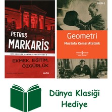 Alfa Yayınları Ekmek Eğitim Özgürlük + Geometri + Dünya Klasiği Hediye