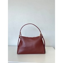 Deri Tek Askılı Klasik Günlük Baget Çanta