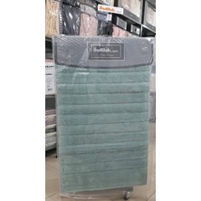 Özdilek 2'li Banyo Paspası - Klozet Takımı Pamuk Stra Mint