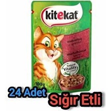 Kitekat - Sığırlı Yaş Tam Mama 24 Adet