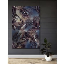 Teona Ahşap Gızemlı Soyut Desen Yağlı Boya Görünümlü Ahşap Dekoratif Tablo Dikdörtgen Tablo