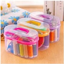 Marsilyan ÇANTALI DİKİŞ ÇEYİZ SETİ İPLİK - İĞNE - MAKAS- MEZURA (K95)