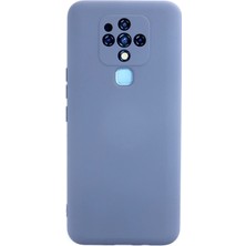 Techmrt Newface Tecno Camon 16 Kılıf Nano Içi Kadife Silikon - Gri