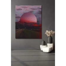 Teona Ahşap Rüya Gibi Ahşap Yağlı Boya Görünümlü Tablo Dikdörtgen Tablo