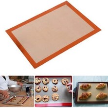 Store Fullf Fırınlanabilir Kendinden Yağlı Silikon Pişirme Matı, Profesyonel Silipat Yanmaz Yapışmaz Yıkanabilir Silikon Pişirme Matı 30CMX40CM