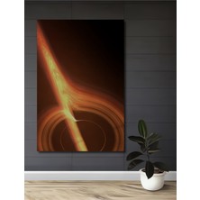 Teona Ahşap Işıltılı Enerji Akışı Yağlı Boya Görünümlü Ahşap Dekoratif Tablo Dikdörtgen Tablo