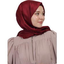 Manolyaşal İslamic Hijab Çift Taraflı Düz Jakar Şal – Parlak & Mat Dokulu, Özel Gün Şalı, Düz Renk