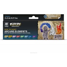 Vallejo 80258 8x8 ml. Arcane Elements, Wizkits Serisi Model Boyası Seti