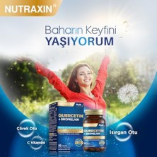 Nutraxin Quercetin + Bromelain 30 Tablet – C Vitamini, Çörek Otu ve Isırgan Otu Içerikli Bağışıklık Destekleyici Takviye