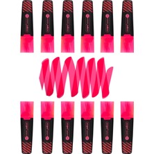 Liqeo Liquid Flat Fosforlu Kalem (H-3128) 12 Adet Pembe