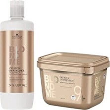 Schwarzkopf Blondme Premium Lift 9+ Toz Saç Açıcı ve 30 Volum Oksidan