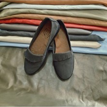 Kapar % Hakiki Deri Rahat,hafif Püskül Aksamlı Babet