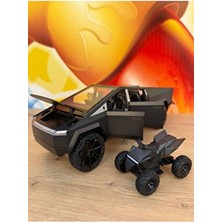 Scntoys Tesla Cybertruck Diecast 1:24 Büyük Boy Pickup Tesla Model Motorlu Diecast Araba