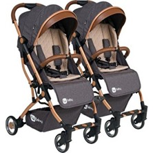 Mimma Baby Dron Ikiz Kabin Bebek Arabası Antrasit