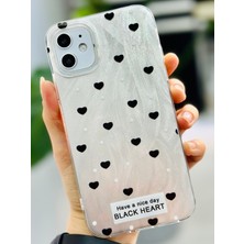 Go Aksesuar Iphone 11 Uyumlu Shine Kalp Tasarımlı Renk Geçişli Parlak Silikon Korumalı Kılıf