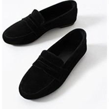 Bufu Gerçek Süet , Deri Loafer , Modern Şıklık ve Rahatlık Kadın Lofer Ayakkabı