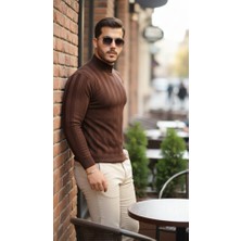 Etiler Collection Erkek Yarım Balıkçı Yaka Kabartma Desenli Triko