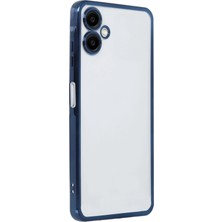 Samsung Galaxy A06 Kılıf Lensli Silikon - Lacivert - FKU3377-5109