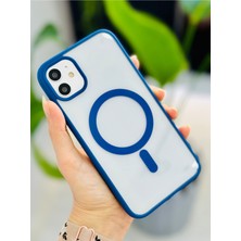 Go Aksesuar Iphone 11 (12 Görünümlü) Uyumlu Magsafe Özellikli Darbe Önleyici Şeffaf Silikon Kılıf