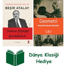 Kapı Yayınları Sadece Yaşayıp Yazdıklarım + Geometri + Dünya Klasiği Hediye
