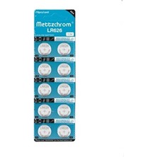 Mettzchrom Kol Saat Pili 377A LR626 Ag4 1.5V 10'lu Yedek Pil Seti Ekonomik Kullanım