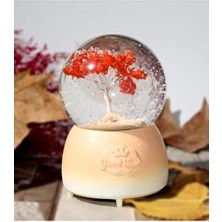 Gezginimport Müzikli Işıklı Kar Küresi Hayat Ağacı Tasarımı ile Dekoratif Hediye Seçeneği