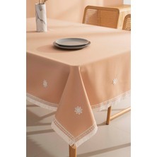 Silvio Somon Güpür Çiçekli Masa Örtüsü 160X220 cm
