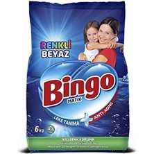 Store Fullf Bingo Matik 6 kg Konsantre Deterjan Renkli & Beyaz İçin Ekonomik Derinlemesine Temizlik