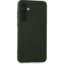 Samsung Galaxy S23 Fe Kılıf Nano Içi Kadife Silikon - Koyu Yeşil - FKU4401-8023