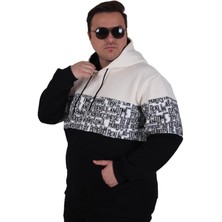 Starbattal Büyük Beden Kapüşonlu 3ip Sweat Transforming 25713 Bej