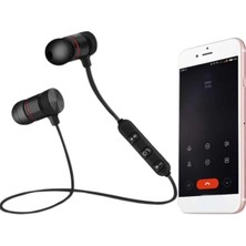 Sports Mıknatıslı Siyah Bluetooth Kulaklık Kablolu Uzun Pil Ömrü - F506K877-U79506