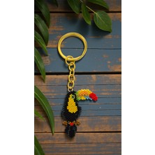 Seard Miyuki Boncuk El Yapımı Papağan Tukan Anahtarlık/çanta Süsü