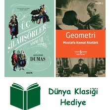 Alfa Yayınları Üç Silahşörler Yirmi Yıl Sonra (Ciltli) + Geometri + Dünya Klasiği Hediye