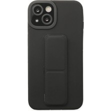 iPhone 14 Plus Kılıf Mega Standlı Silikon - Siyah - FKU8518-8218