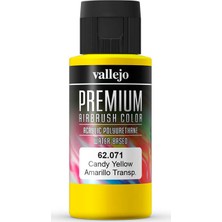 Vallejo 62071 60 ml. Candy Yellow, Premium RC Color Serisi Model Boyası
