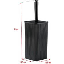 Wc Fırçası & Tuvalet Fırçası Siyah 2 Parça Royaleks