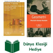 İş Bankası Kültür Yayınları Huckleberry Finn'in Maceraları + Geometri + Dünya Klasiği Hediye
